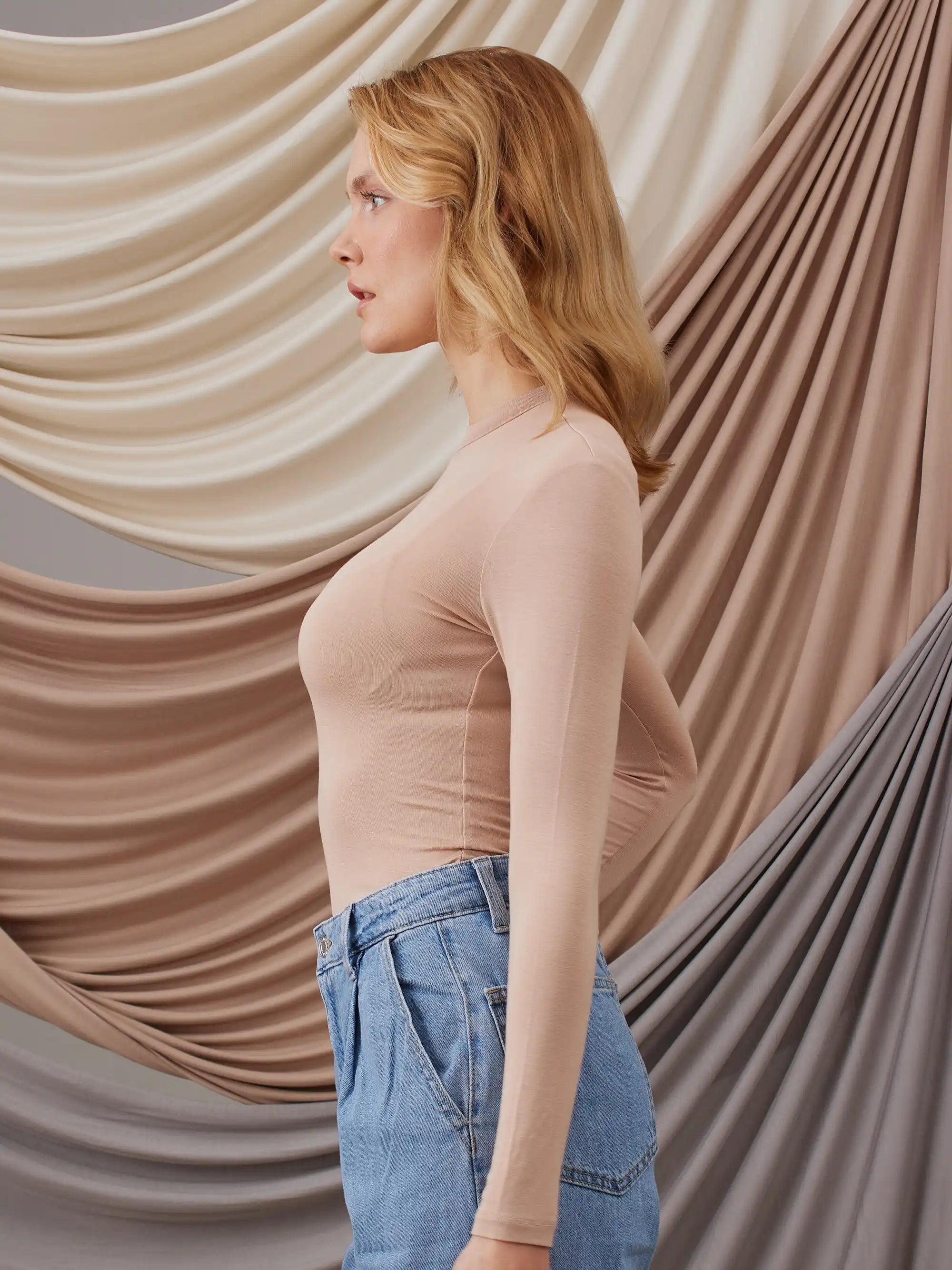 Long Sleeve Layer - Nude