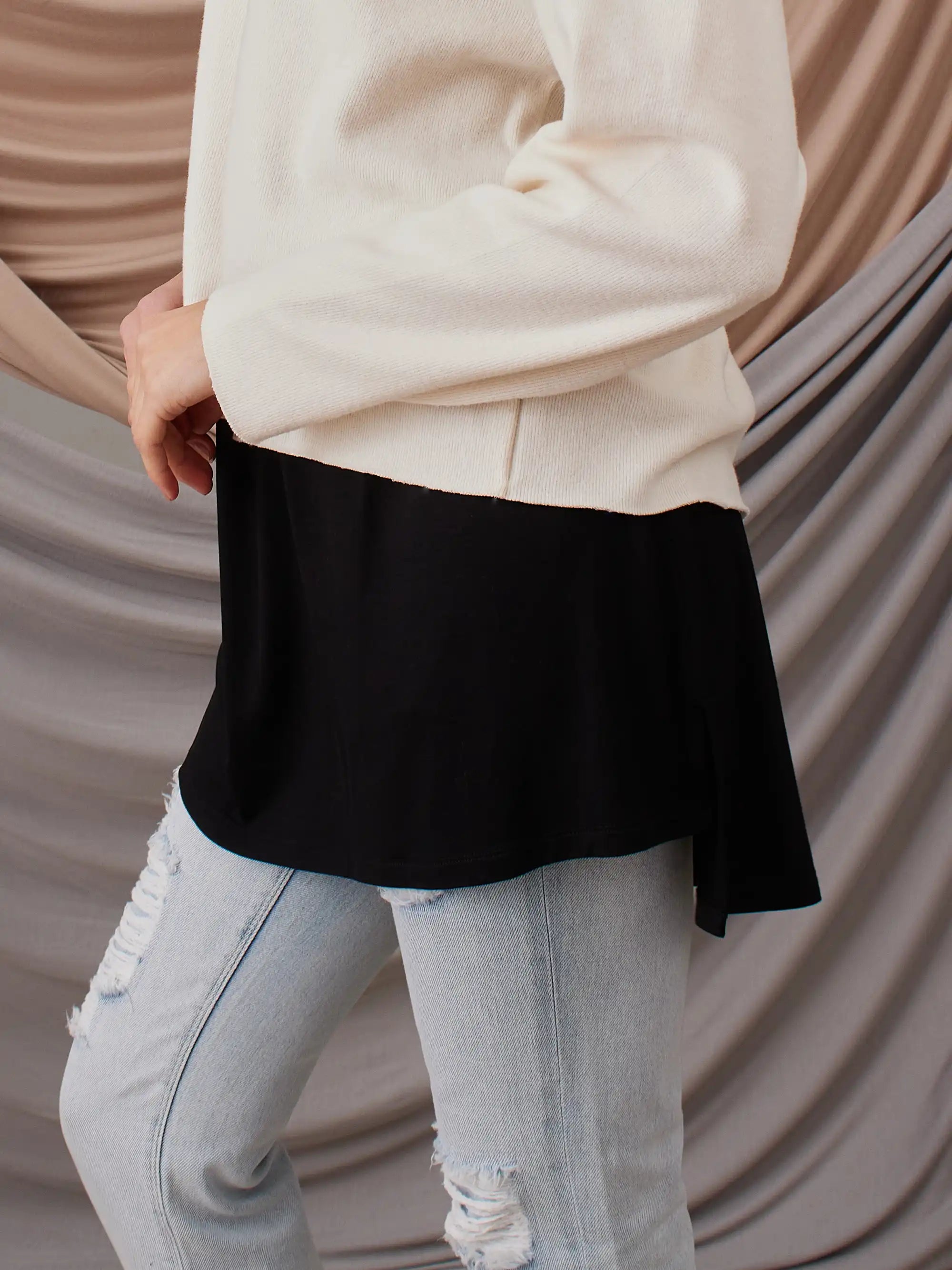 Straight Hip Cover - Black