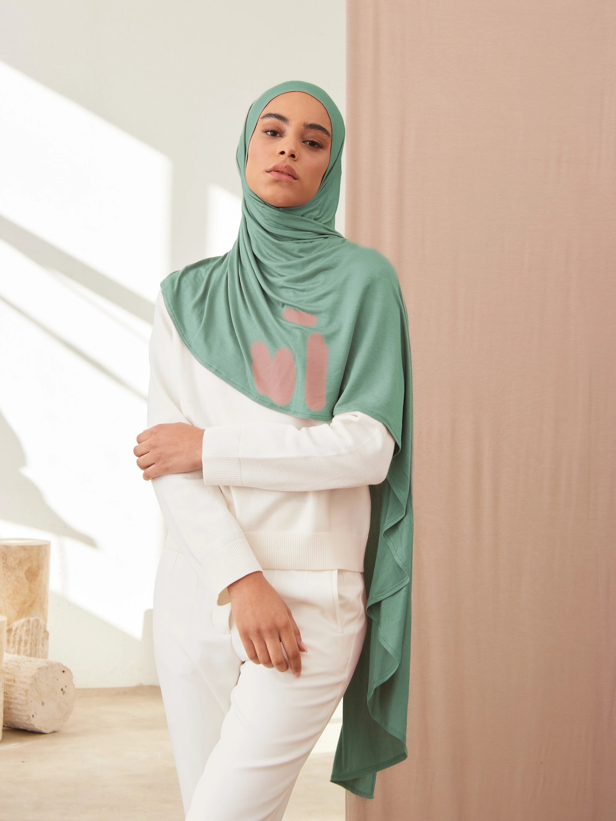 Instant Premium Jersey Hijabs - Sea Green