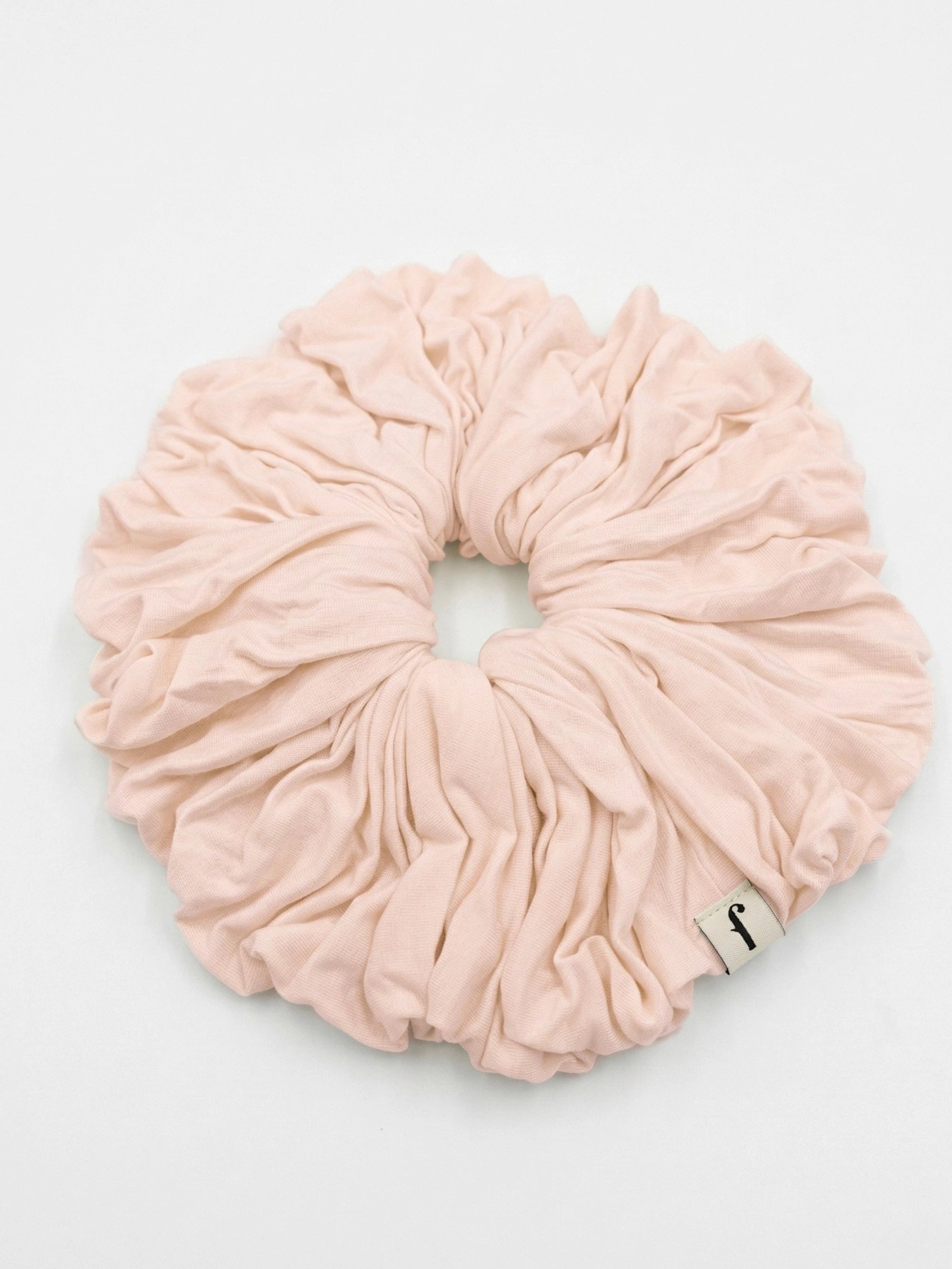 Premium Jersey Scrunchies - Cream Pink
