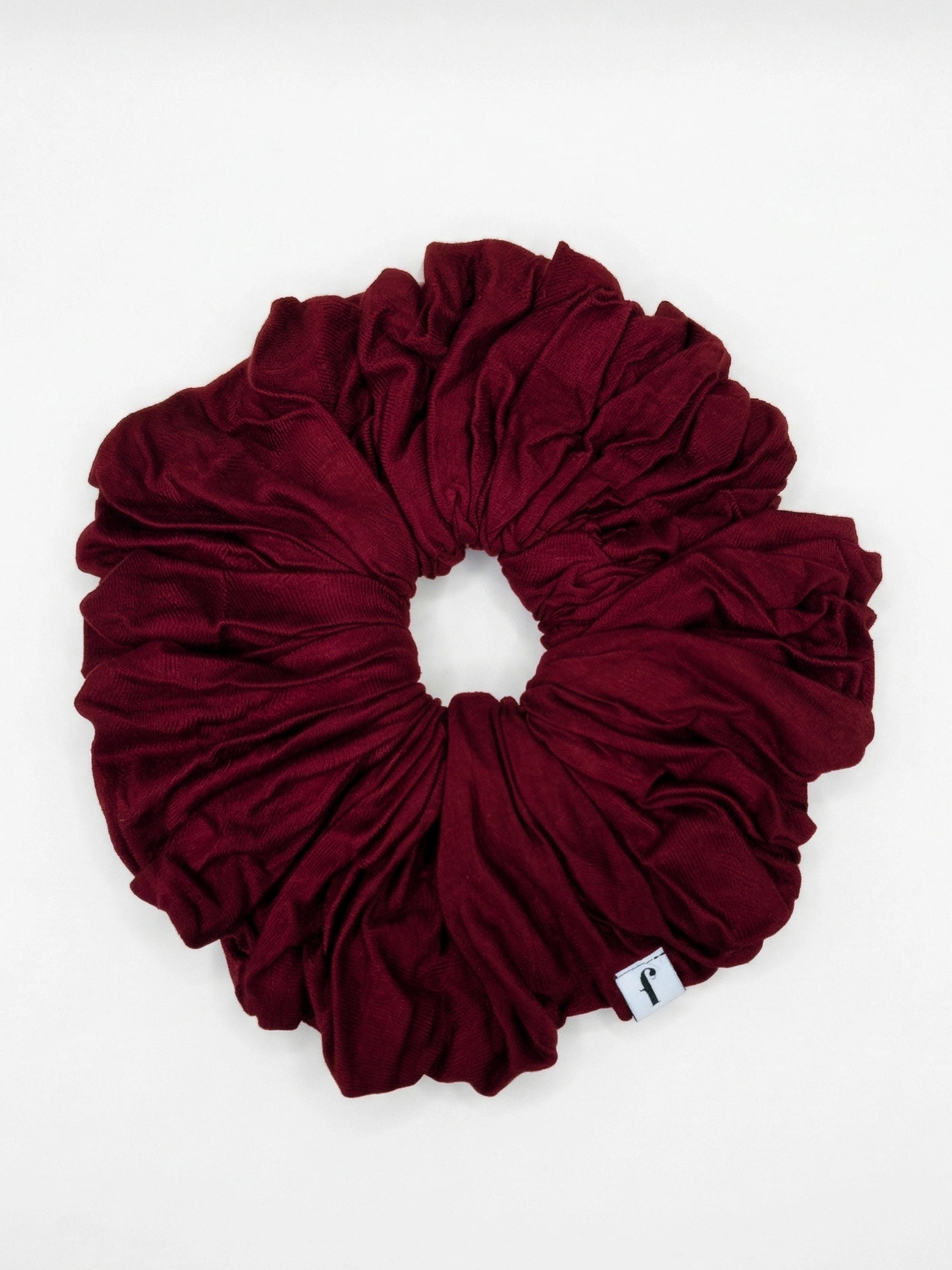 Premium Jersey Scrunchies - Burgundy