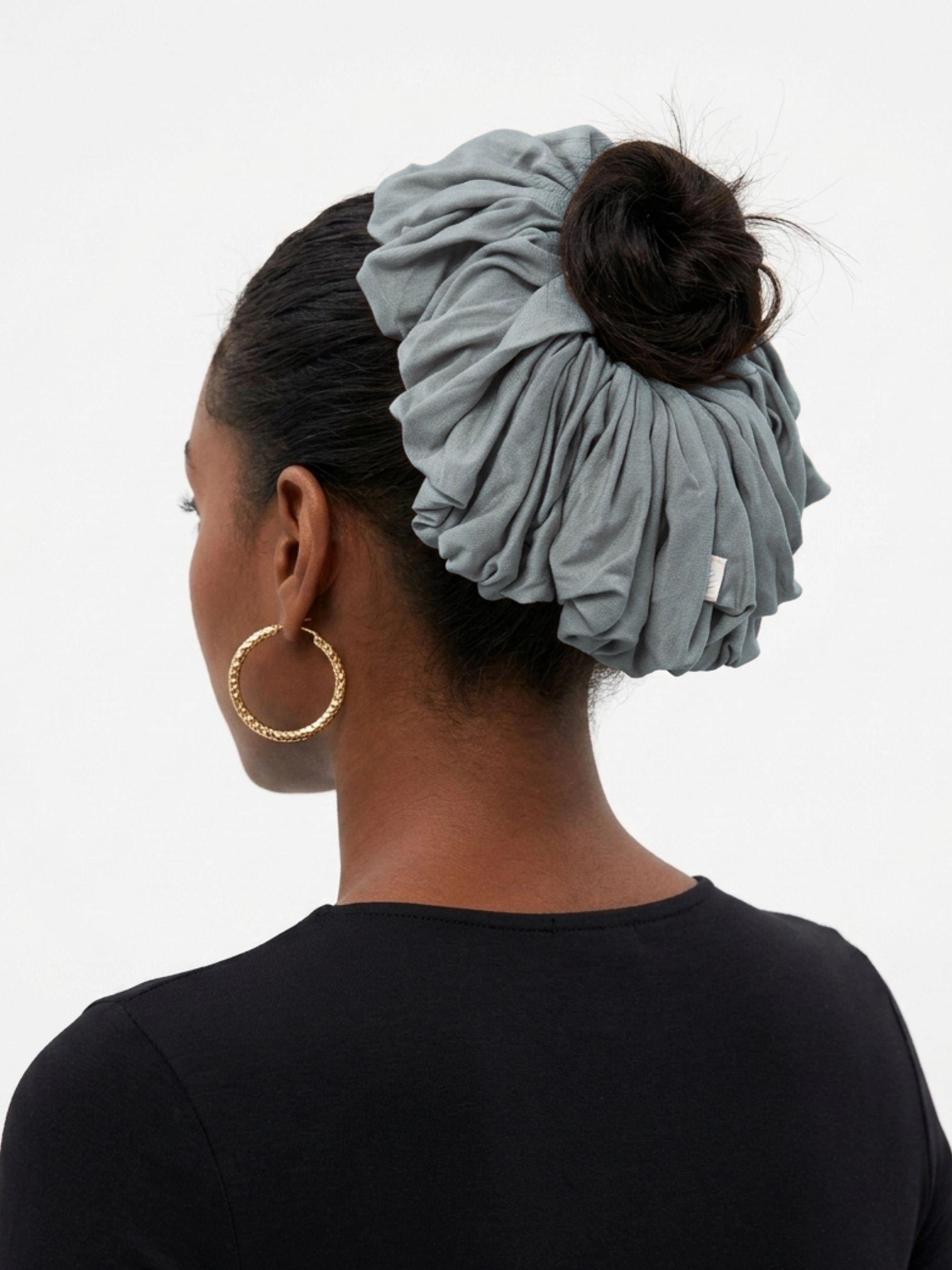 Premium Jersey Scrunchies - Gray Green